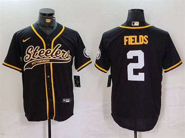 Justin Fields Pittsburgh Steelers black jersey