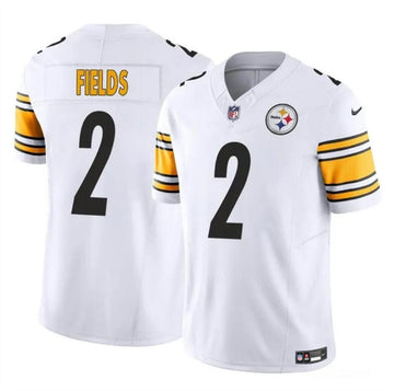 Justin Fields Pittsburgh Steelers white jersey