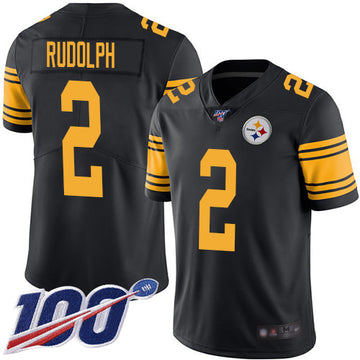 Mason Rudolph Pittsburgh Steelers black Color Rush jersey