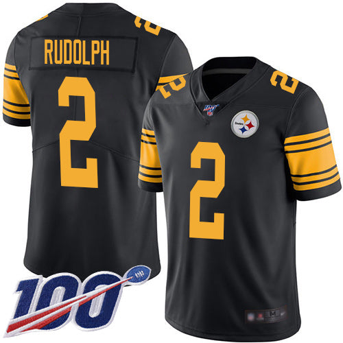 Mason Rudolph Pittsburgh Steelers black Color Rush jersey