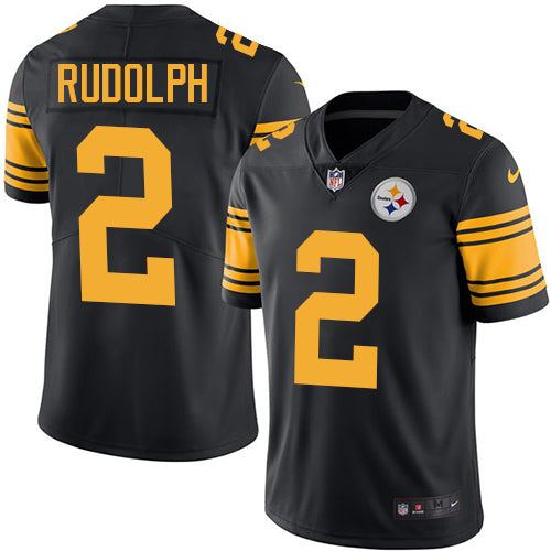 Mason Rudolph Pittsburgh Steelers black Color Rush jersey