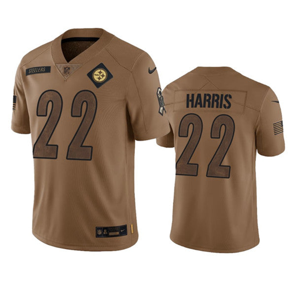 Najee Harris Pittsburgh Steelers brown Salute To Service jersey