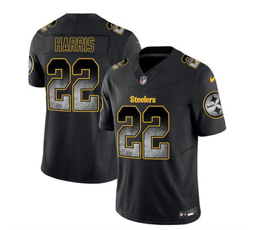Najee Harris Pittsburgh Steelers black FUSE jersey