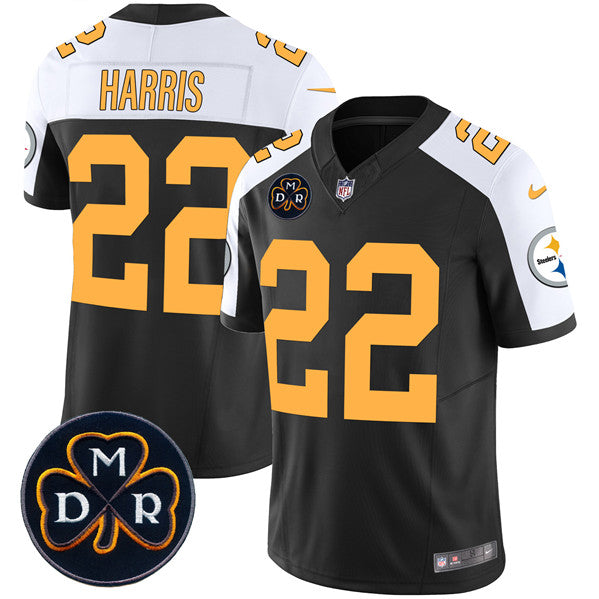 Najee Harris Pittsburgh Steelers black FUSE jersey