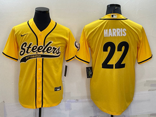Najee Harris Pittsburgh Steelers gold jersey