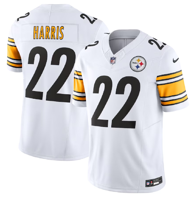 Najee Harris Pittsburgh Steelers white FUSE jersey