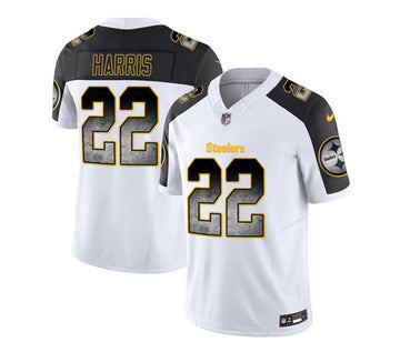 Najee Harris Pittsburgh Steelers white-black FUSE jersey