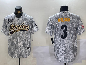 Russell Wilson Pittsburgh Steelers camo Salute To Service jersey