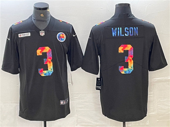 Russell Wilson Pittsburgh Steelers black jersey