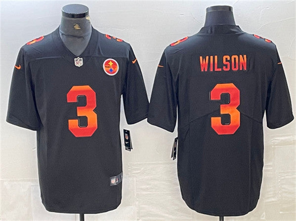 Russell Wilson Pittsburgh Steelers black Fashion jersey