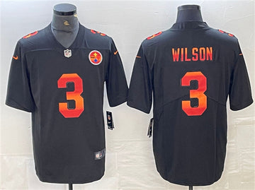 Russell Wilson Pittsburgh Steelers black Fashion jersey