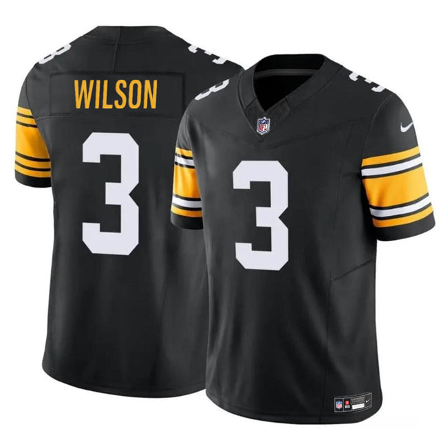 Russell Wilson Pittsburgh Steelers black FUSE jersey