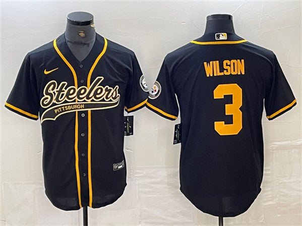 Russell Wilson Pittsburgh Steelers black jersey