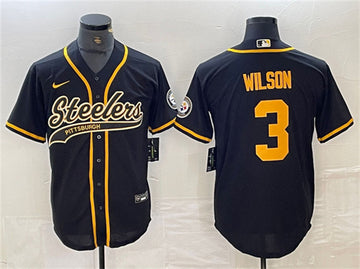 Russell Wilson Pittsburgh Steelers black jersey