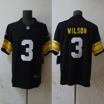 Russell Wilson Pittsburgh Steelers black jersey