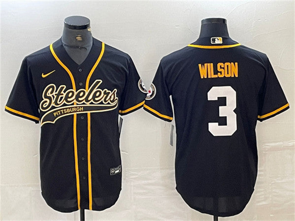 Russell Wilson Pittsburgh Steelers black jersey