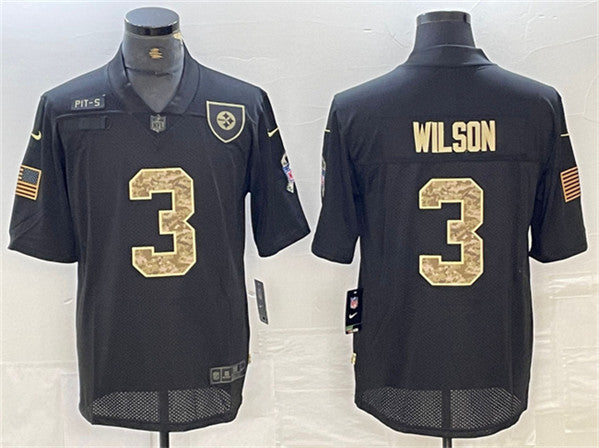 Russell Wilson Pittsburgh Steelers camo Salute To Service jersey