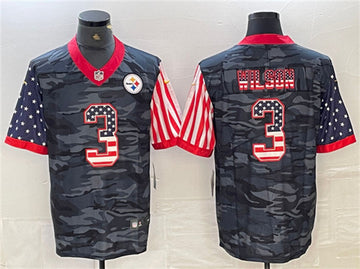 Russell Wilson Pittsburgh Steelers camo Camo jersey