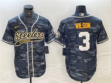 Russell Wilson Pittsburgh Steelers gray Camo jersey