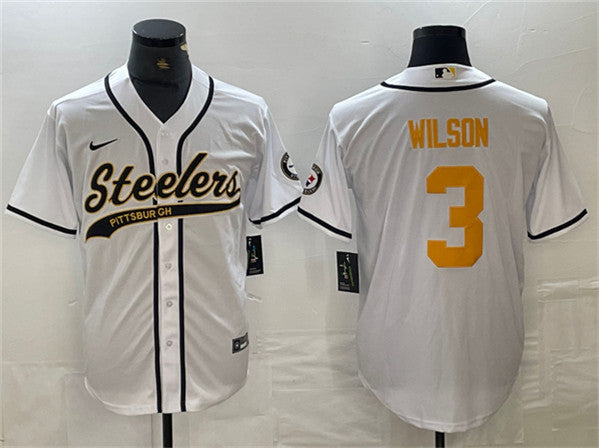 Russell Wilson Pittsburgh Steelers white jersey