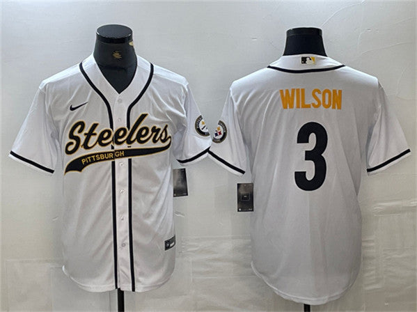 Russell Wilson Pittsburgh Steelers white jersey