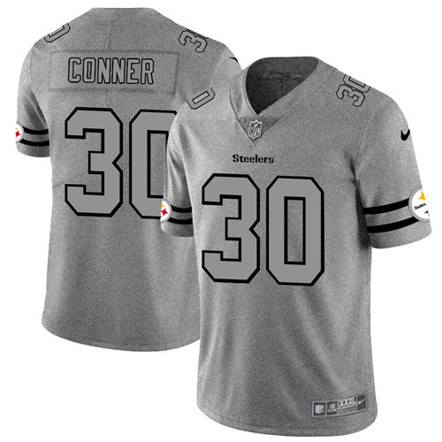 James Conner Pittsburgh Steelers gray jersey