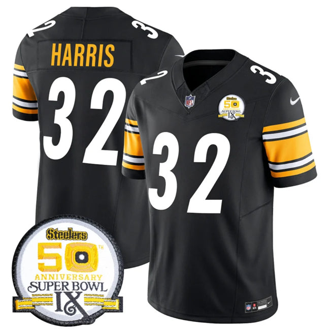 Franco Harris Pittsburgh Steelers black FUSE jersey