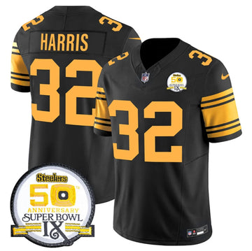 Franco Harris Pittsburgh Steelers black Color Rush jersey