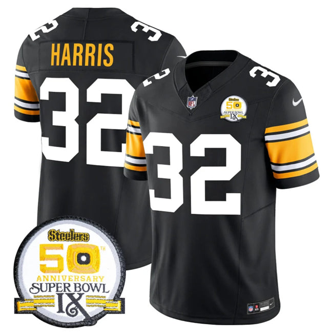 Franco Harris Pittsburgh Steelers black FUSE jersey