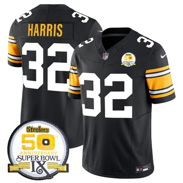 Franco Harris Pittsburgh Steelers black FUSE jersey