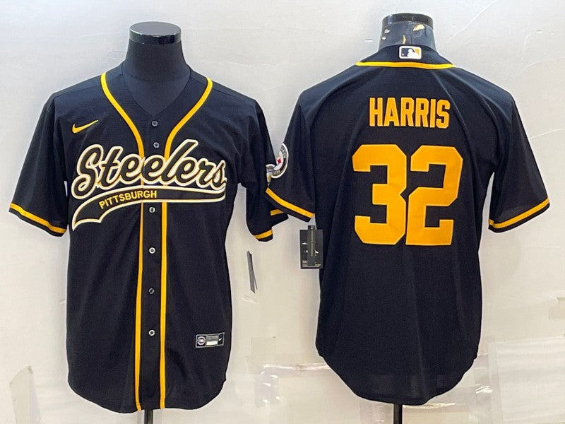 Franco Harris Pittsburgh Steelers black jersey