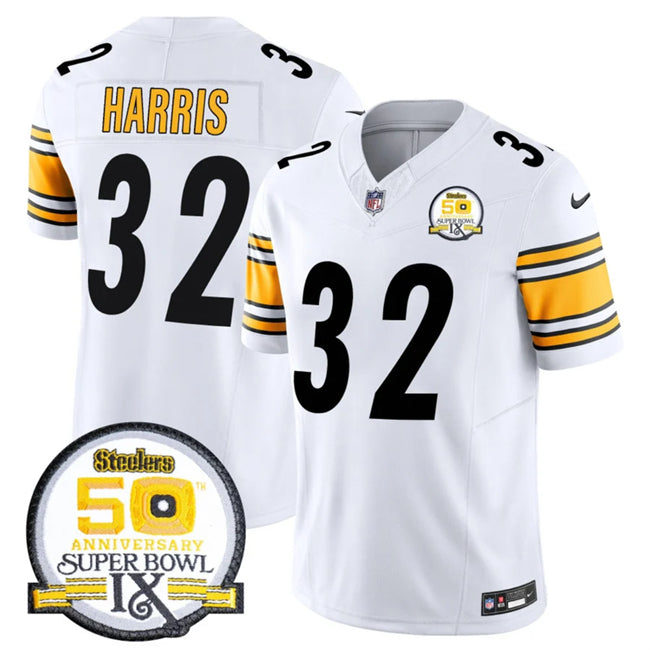 Franco Harris Pittsburgh Steelers white FUSE jersey