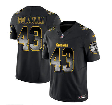 Troy Polamalu Pittsburgh Steelers black FUSE jersey