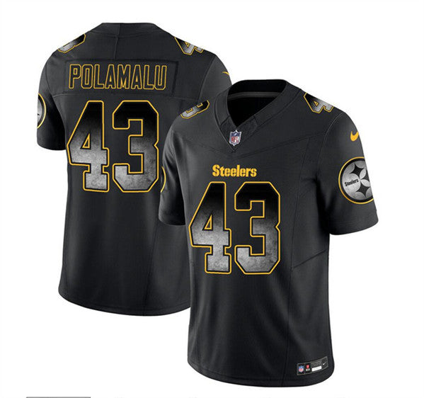 Troy Polamalu Pittsburgh Steelers black FUSE jersey