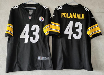 Troy Polamalu Pittsburgh Steelers black FUSE jersey