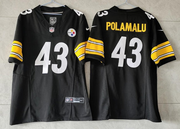 Troy Polamalu Pittsburgh Steelers black FUSE jersey