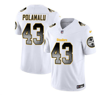 Troy Polamalu Pittsburgh Steelers white FUSE jersey