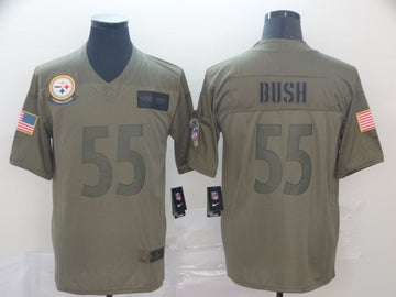 Devin Bush Pittsburgh Steelers camo Salute To Service jersey