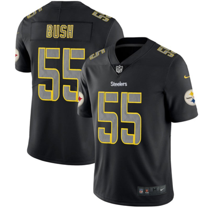 Devin Bush Pittsburgh Steelers black jersey