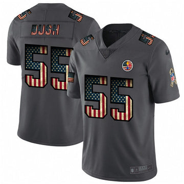 Devin Bush Pittsburgh Steelers grey Salute To Service jersey