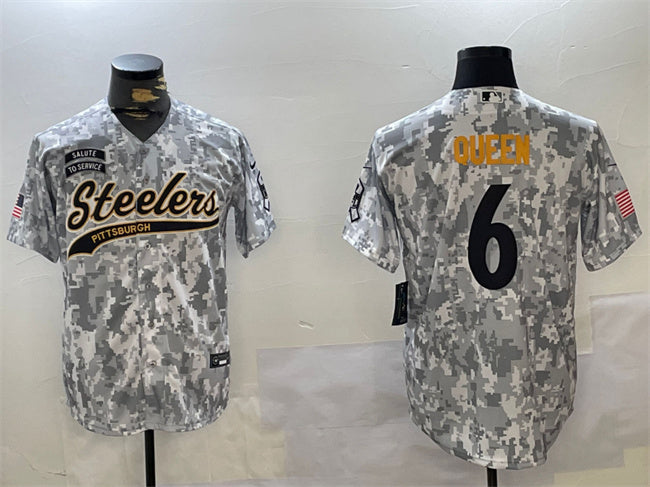 Patrick Queen Pittsburgh Steelers camo Salute To Service jersey