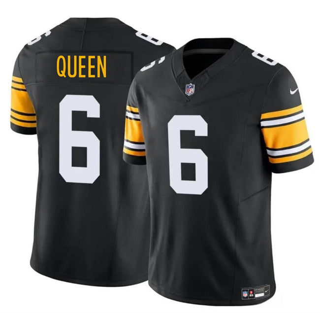 Patrick Queen Pittsburgh Steelers black FUSE jersey