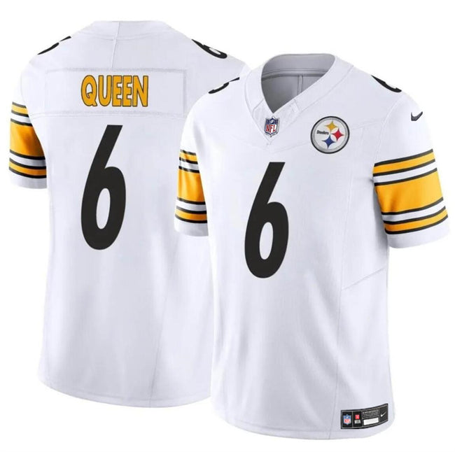 Patrick Queen Pittsburgh Steelers white FUSE jersey