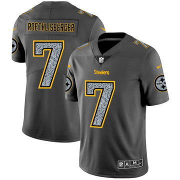 Ben Roethlisberger Pittsburgh Steelers gray Fashion Static jersey