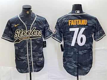 Troy Fautanu Pittsburgh Steelers gray Camo jersey