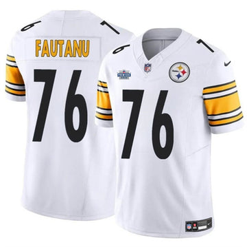 Troy Fautanu Pittsburgh Steelers white FUSE jersey