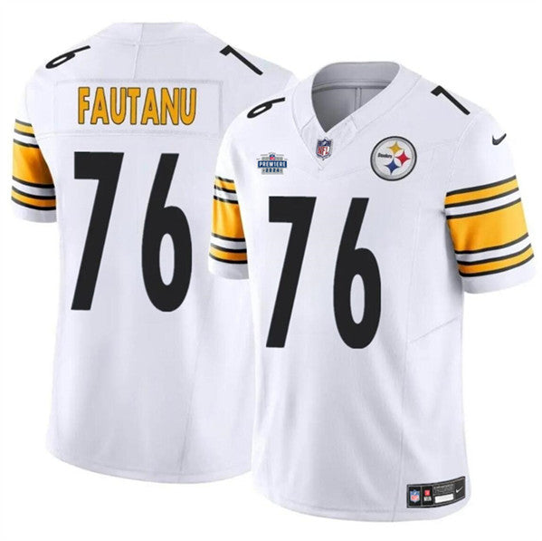 Troy Fautanu Pittsburgh Steelers white FUSE jersey