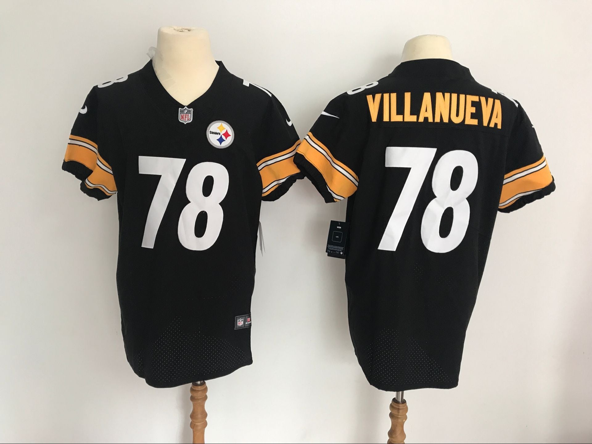 Alejandro Villanueva Pittsburgh Steelers black Elite jersey