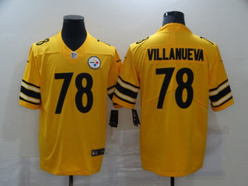 Alejandro Villanueva Pittsburgh Steelers gold Inverted Legend jersey
