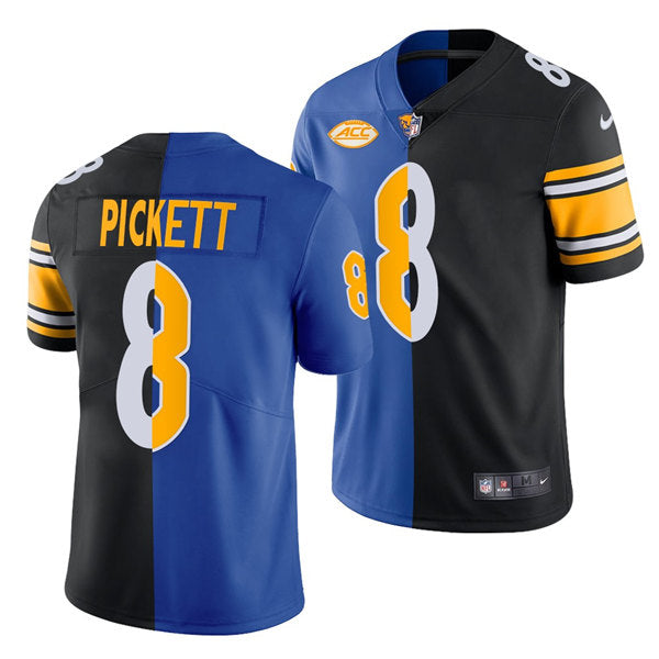 Kenny Pickett Pittsburgh Steelers royal-black Split jersey